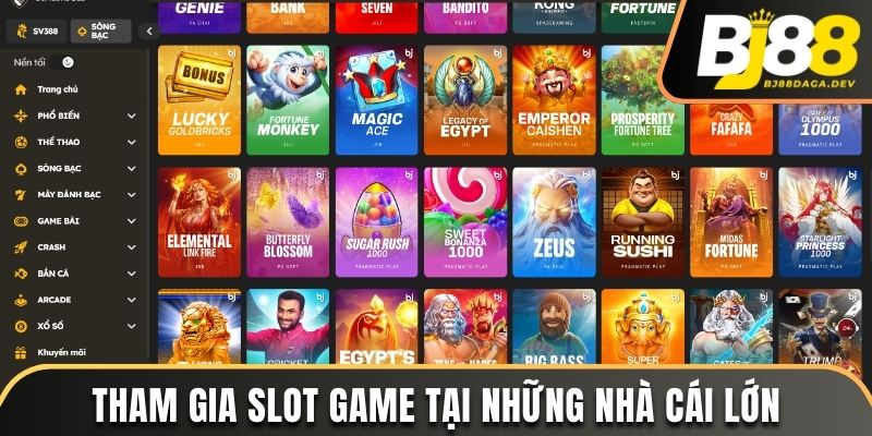 Cách chơi thắng game nổ hũ là chơi tại nhà cái uy tín