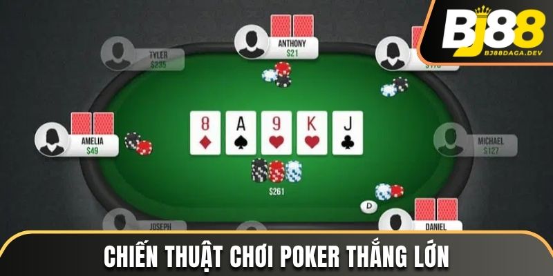 Chiến thuật chơi game Poker tại BJ88