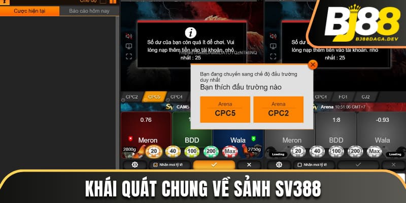 Khái quát chung về sảnh SV388